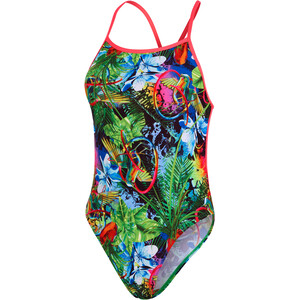speedo Lucid Jungle Allover Vback Schwimmanzug Damen bunt