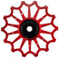 NOW8 Ilaron Jockey Wheel Pulegge 14T, rosso/nero