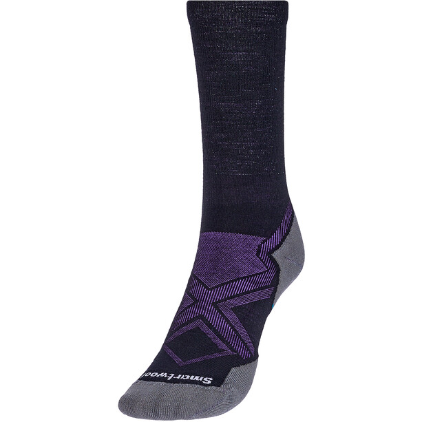 Smartwool Run Targeted Cushion Cold Calcetines de tripulación Mujer, negro/gris