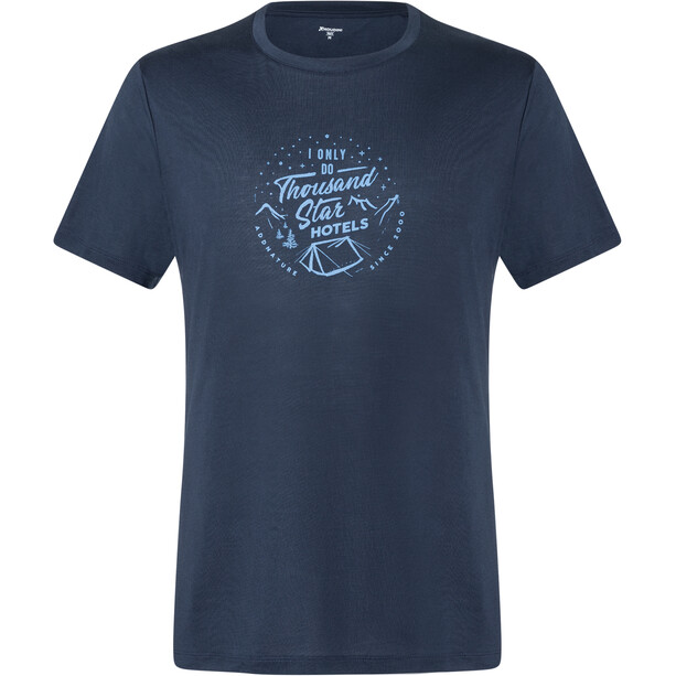 Houdini Tree Message T-skjorte Herre Blå
