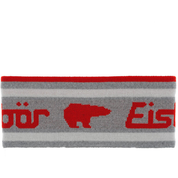 Eisbär Chantini Headband, gris/rojo