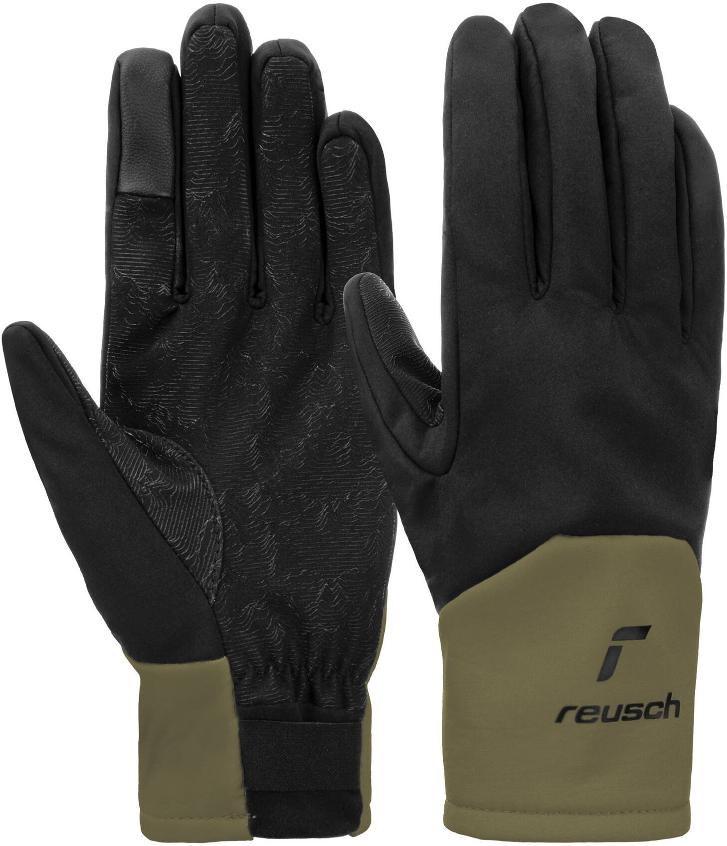 Reusch Vertical TOUCH-TEC Handschuhe schwarz/oliv