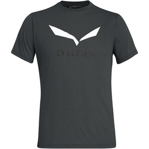 SALEWA Solidlogo Dry Camiseta Manga Corta Hombre, gris gris