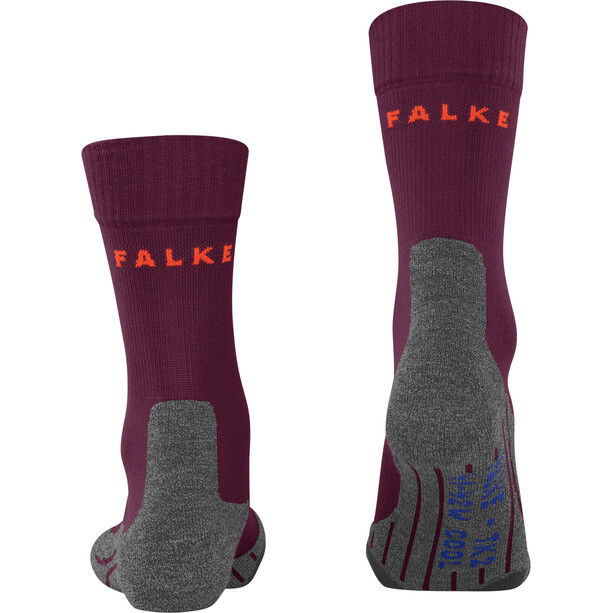 Falke TK2 Cool Calcetines de Trekking Mujer, violeta/gris