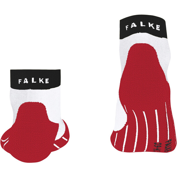 Falke RU4 Chaussettes courtes de running Homme, blanc/rouge