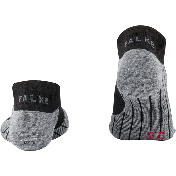 Falke RU4 Cool Chaussettes de course invisibles Homme, noir/gris