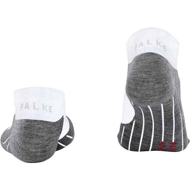 Falke RU4 Cool Chaussettes de course invisibles Homme, blanc/gris