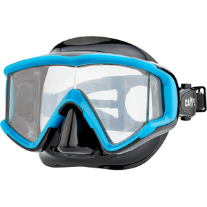 CAMPZ Maschera subacquea vista ampia, blu/trasparente blu/trasparente