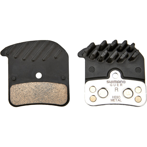 Shimano H03C Disc Brake Pads Metallic with Cooling Fins for XT/Saint/Zee