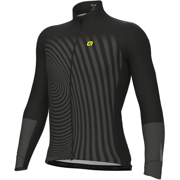 Alé Cycling PR-R Green Digital Maglia jersey a maniche lunghe Uomo, nero
