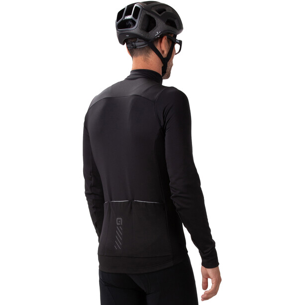 Alé Cycling Solid Fondo 2.0 Maglia jersey a maniche lunghe Uomo, nero