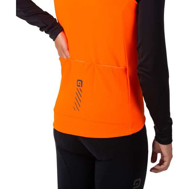 Alé Cycling Solid Fondo 2.0 Maglia jersey a maniche lunghe Uomo, arancione/nero