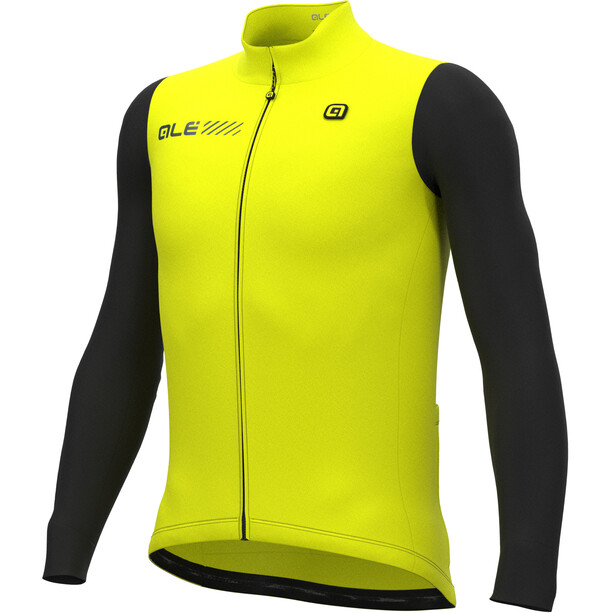 Alé Cycling Solid Fondo 2.0 LS Jersey Heren, geel/zwart