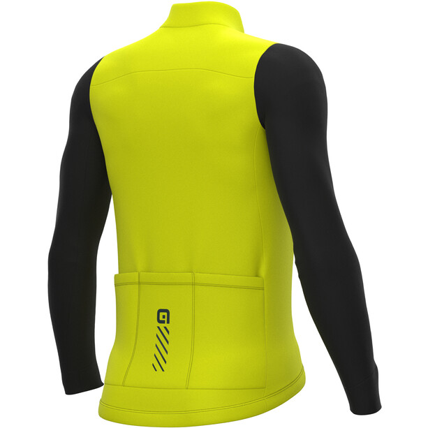 Alé Cycling Solid Fondo 2.0 Maglia jersey a maniche lunghe Uomo, giallo/nero