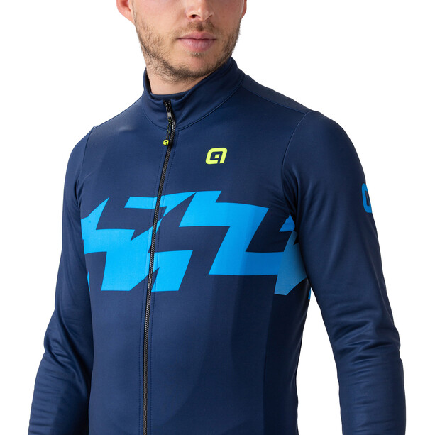 Alé Cycling Solid Ready LS Jersey Hombre, azul