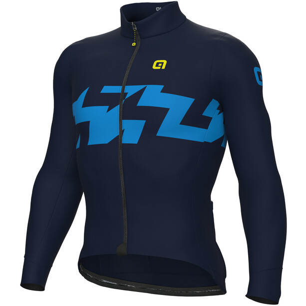 Alé Cycling Solid Ready LS Jersey Hombre, azul
