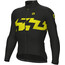 Alé Cycling Solid Ready LS Jersey Hombre, negro/amarillo