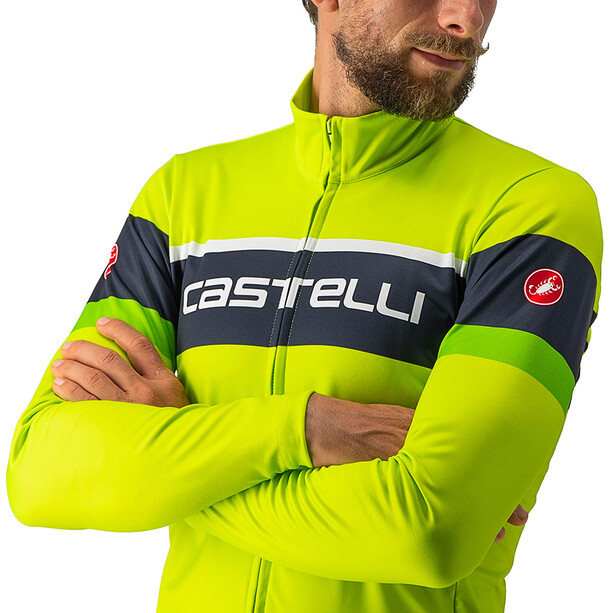 Castelli Passista Maglia jersey a maniche lunghe Uomo, giallo