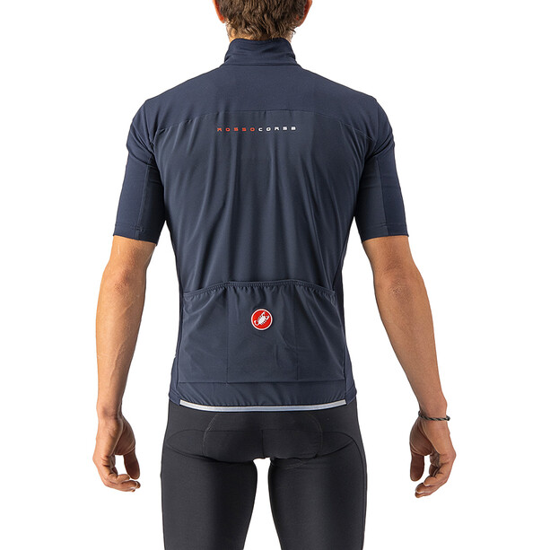 Castelli Perfetto RoS 2 Wind SS Jersey Hombre, azul