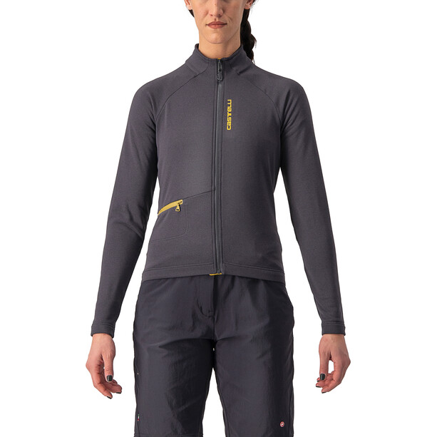 Castelli Unlimited Trail Maglia jersey a maniche lunghe Donna, grigio