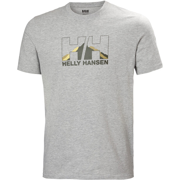 Helly Hansen Nord Graphic T-shirt Heren, grijs