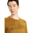 Icebreaker 200 Oasis Ski Stripes Camiseta de cuello redondo de manga larga Hombre, marrón