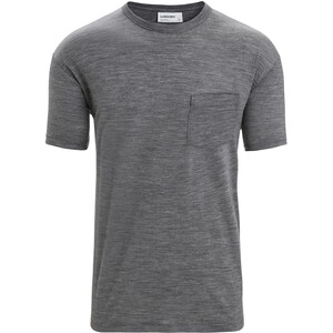 Icebreaker Granary Tee-shirt à manches courtes avec poche Homme, gris gris