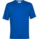 Icebreaker Granary Tee-shirt à manches courtes avec poche Homme, bleu