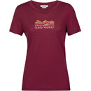 Icebreaker Tech Lite II Mountain Geology T-shirt à manches courtes Femme, rouge