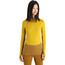 Icebreaker ZoneKnit 200 Camiseta de cuello redondo de manga larga Mujer, amarillo/marrón
