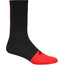dhb Aeron Tall Socken schwarz/rot