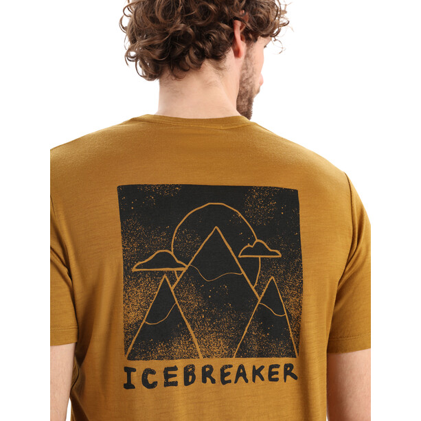 Icebreaker Tech Lite II Alp Ascension Kurzarm Tee Herren blau