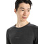 Icebreaker ZoneKnit 200 Camiseta de cuello redondo de manga larga Hombre, gris/negro