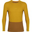 Icebreaker ZoneKnit 200 Camiseta de cuello redondo de manga larga Hombre, amarillo/marrón