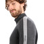Icebreaker ZoneKnit 260 Langarm Shirt mit 1/2 Reißverschluss Herren grau/schwarz