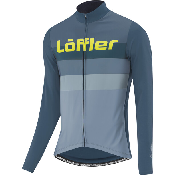 Löffler Messenger Mid Jersey de ciclismo de manga larga Hombre, azul