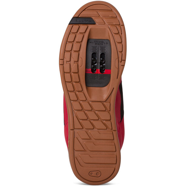 Crankbrothers Mallet Lace Zapatos Peace Edition, rojo
