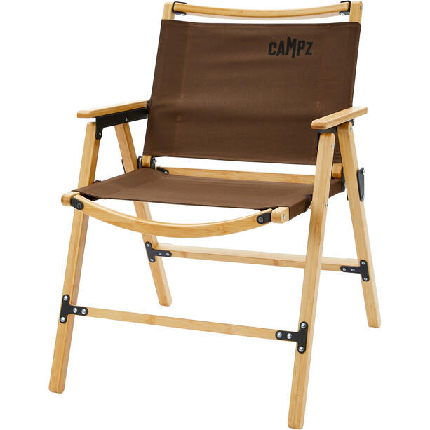 CAMPZ Nagano Chair Bamboo Compact High, brązowy/beżowy
