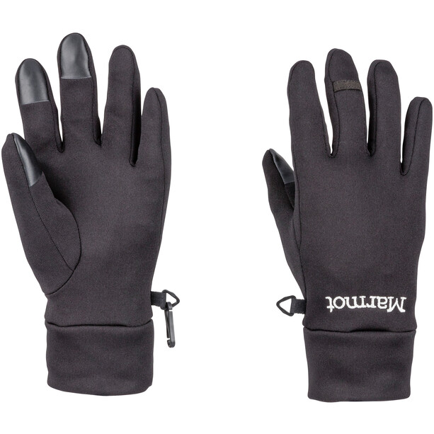 Marmot Power Stretch Connect Guantes Mujer, negro