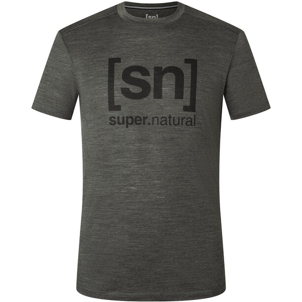 super.natural Logo T-shirt Homme, gris