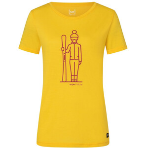 super.natural Skianto T-shirt Femme, jaune jaune