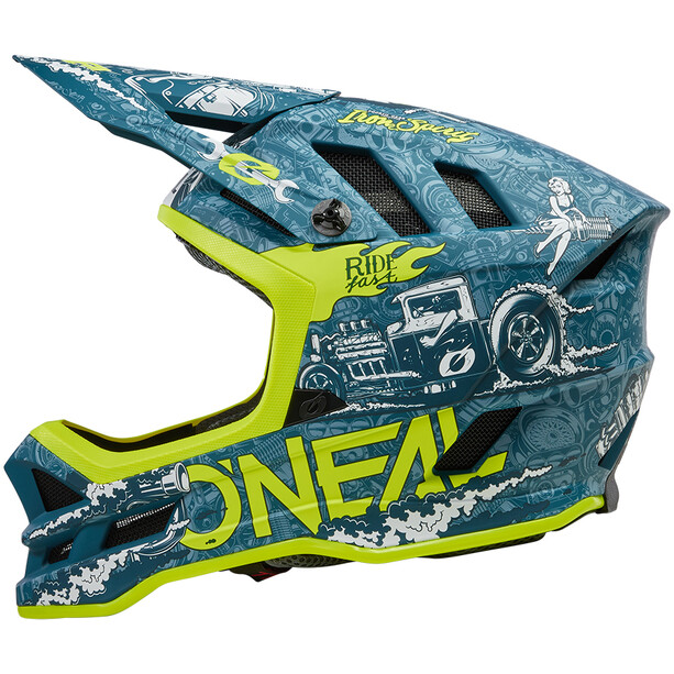 O'Neal Blade Polyacrylite Helm Delta petrol/grün