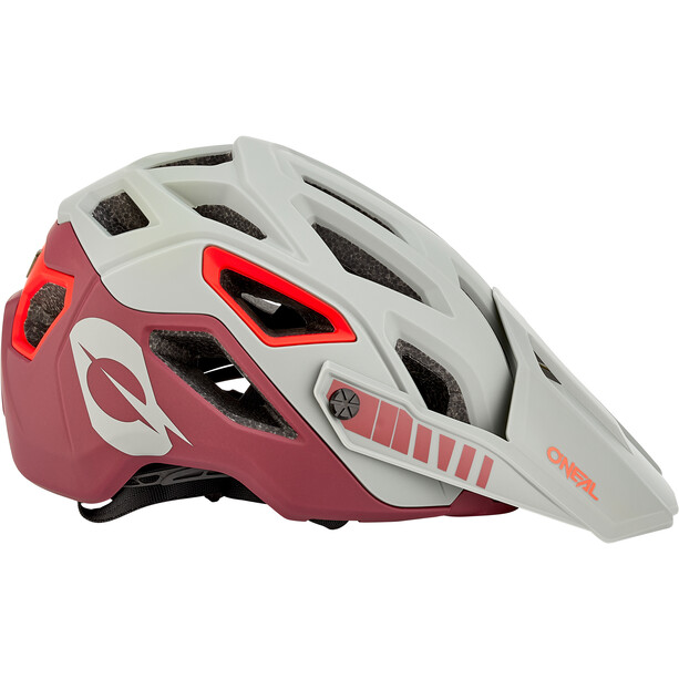 O'Neal Pike 2.0 Helm Solid grau/rot