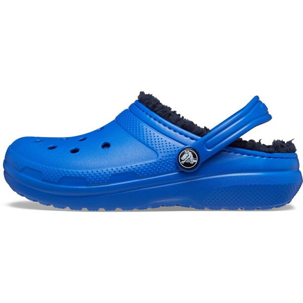 Crocs Classic Lined Zuecos Niños, azul