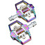 HT Enduro Race T1 Pédales automatiques, violet/Multicolore