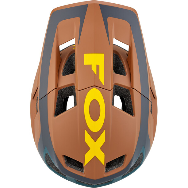 Fox Dropframe Pro Kask Mężczyźni, brązowy/czarny