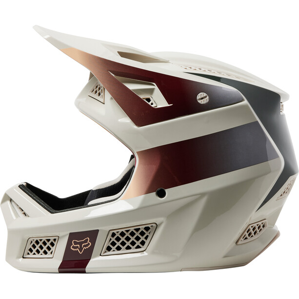 Fox Rampage Pro Carbon MIPS Casque Homme, blanc/rouge