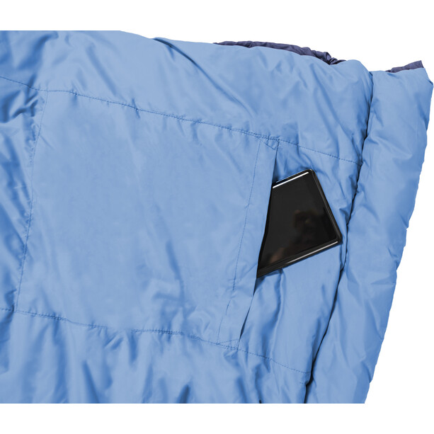 Grüezi-Bag Biopod Wool Goas Cotton Comfort Sacco a pelo, blu
