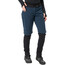 VAUDE All Year Moab Pantalones 3en1 sin Almohadilla Mujer, negro/Azul petróleo