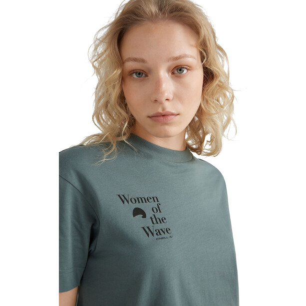 O'Neill Women Of The Wave T-paita Naiset, petrooli